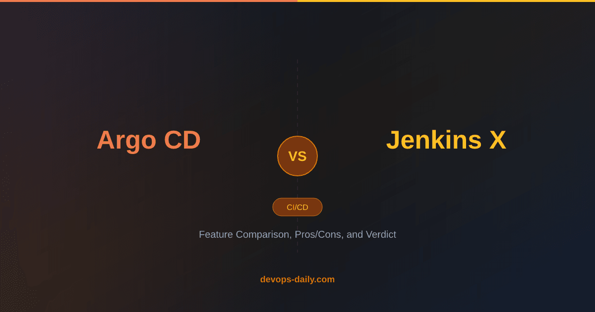 Argo CD vs Jenkins X