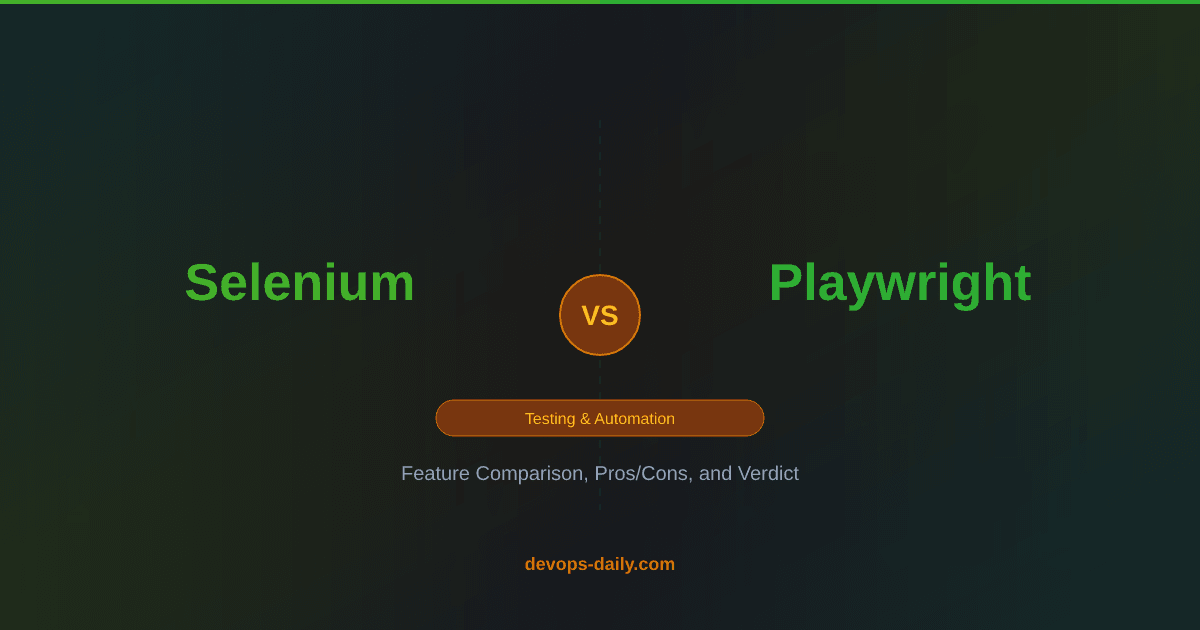 Selenium vs Playwright
