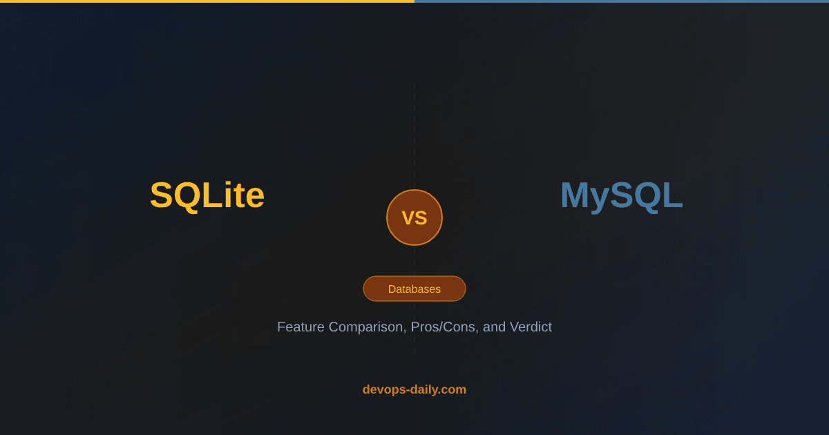 SQLite vs MySQL comparison