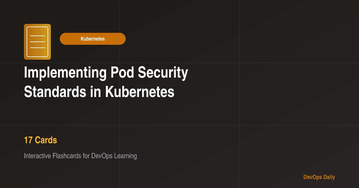 Implementing Pod Security Standards in Kubernetes