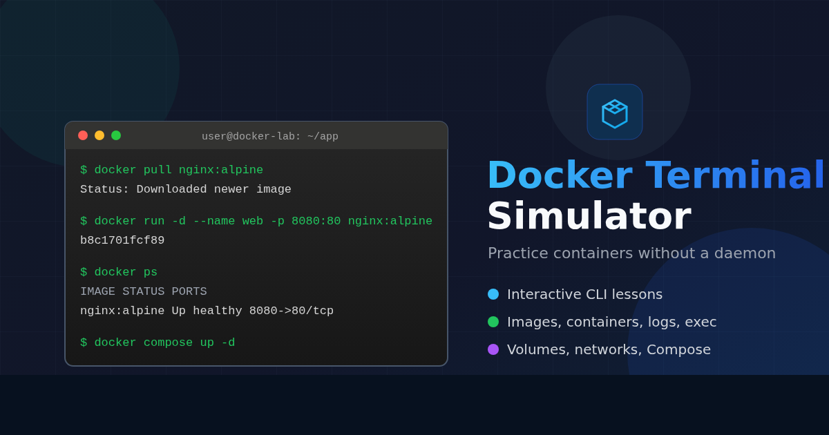Docker Terminal Simulator